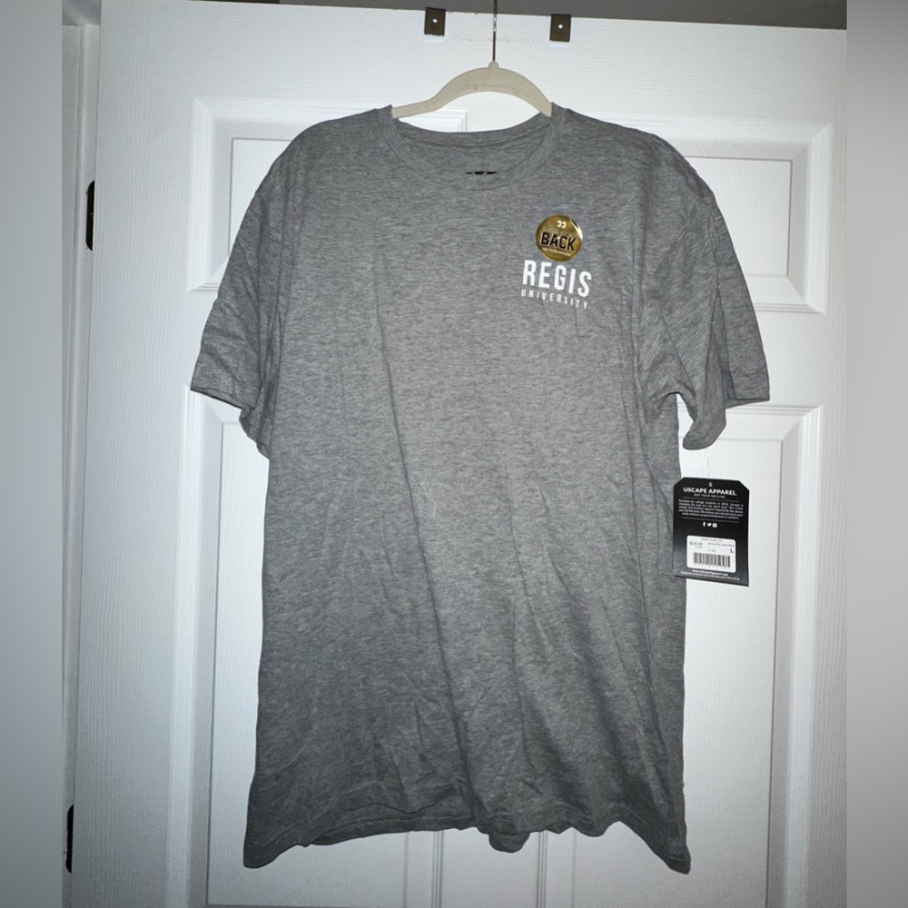 Uscape Apparel Regis University grey tshirt